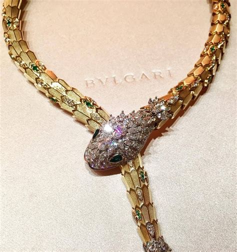 expensive snake necklace.